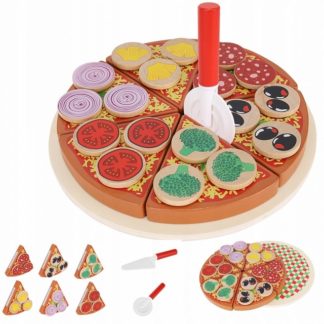 Детски дървен комплект за приготвяне на пица