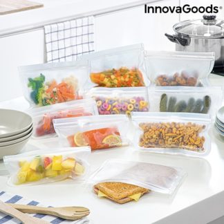 Пликове за запечатване на храна за многократна употреба InnovaGoods Freco - 10 броя