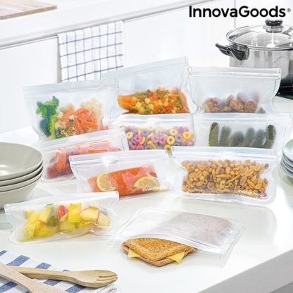Пликове за запечатване на храна за многократна употреба InnovaGoods Freco - 10 броя
