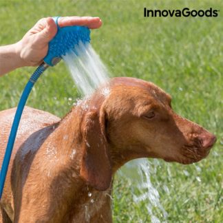 Маркуч за къпане на куче с четка InnovaGoods Pet Hose Scrubber