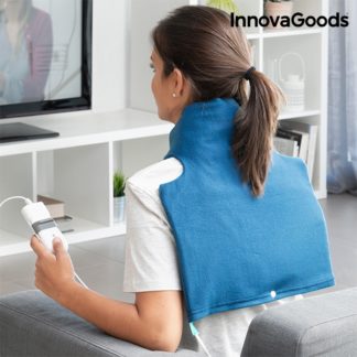 Електрическа затопляща подложка за врат и рамене InnovaGoods 60W - синя