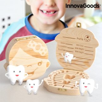 Дървена кутия за зъбчета InnovaGoods Tooth Box
