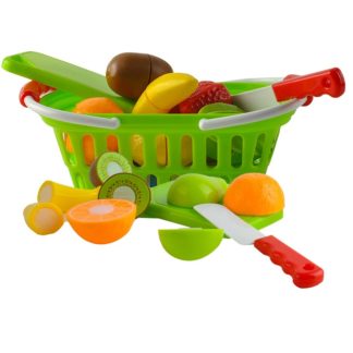 Детски кухненски комплект за игра - с кошница и плодове