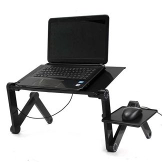 Сгъваема маса за лаптоп с USB охладител и поставка за мишка