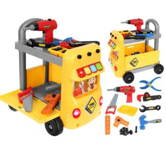 Детска работилница със строителни инструменти - количка