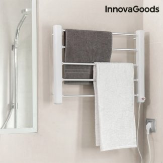 Електрически сушилник за дрехи и кърпи за стена с 5 решетки InnovaGoods 65W - бяло и сиво
