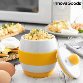 Керамичен уред за приготвяне на яйца в микровълнова InnovaGoods Eggsira
