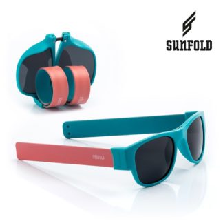 Сгъваеми слънчеви очила Sunfold AC1 - полароид, сини и розови