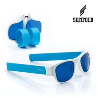 Сгъваеми слънчеви очила Sunfold AC2 - полароид, сини и бели
