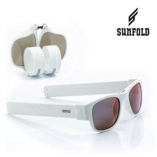 Сгъваеми слънчеви очила Sunfold ES4 - полароид, бели