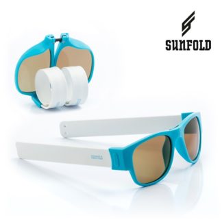 Сгъваеми слънчеви очила Sunfold PA2 - полароид, сини и бели