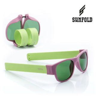 Сгъваеми слънчеви очила Sunfold PA6 - полароид, зелени и лилави