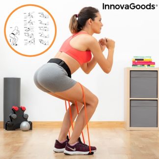 Ластици за фитнес тренировка Bootrainer InnovaGoods с наръчник за упражнения