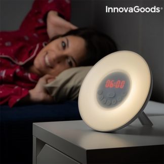 LED будилник симулатор на изгрева InnovaGoods с FM радио и USB