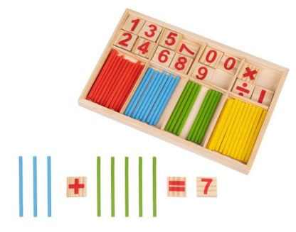 Монтесори играчки 3 години - математическа игра