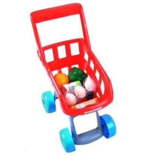 Супермаркет играчки - комплект от каса с продукти, скенер и други