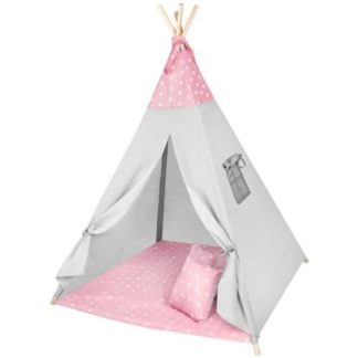 Детска индианска палатка Типи в розово