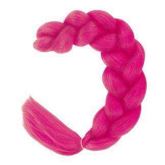 Изкуствена плитка за коса - цвят розов
