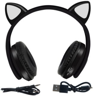 Детски безжични слушалки с котешки ушички
