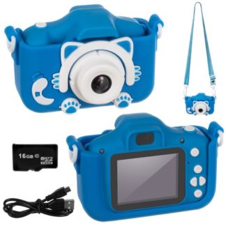 Детска дигитална камера с 6 функции в синьо