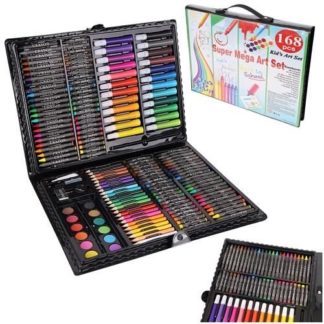 Детски комплект за рисуване и оцветяване със 168 елемента