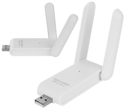 USB WiFi адаптер 600MBPS Dual в бял цвят