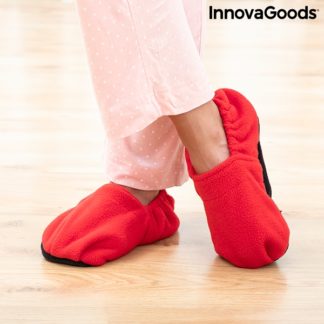 Чехли за вкъщи със затоплящ ефект в червен цвят InnovaGoods