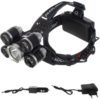 Челник за глава с 5 LED лампи T6 Cree