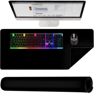 Подложка за клавиатура и мишка в черен цвят