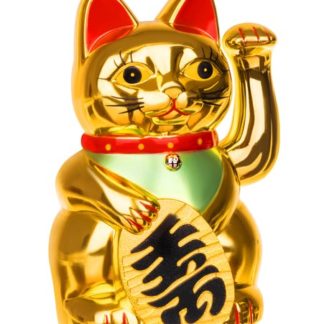 Китайска котка за късмет в златен цвят