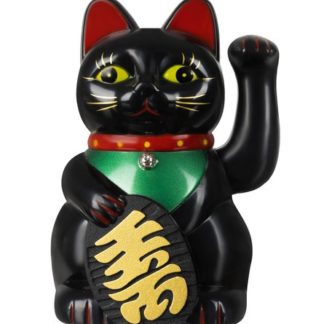 Китайска котка сувенир в черен цвят