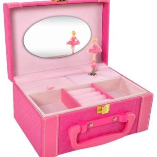 Музикална кутия с балерина в розов цвят