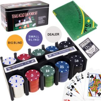 Тексаски покер сет - 200 чипа и 2 тестета карти
